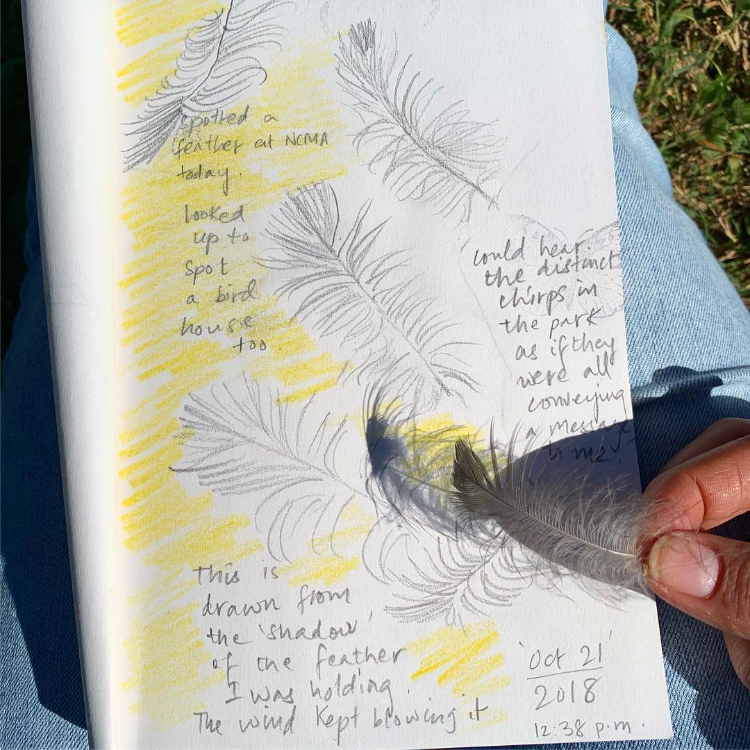 A herb walk + nature journaling @ncartmuseum today…