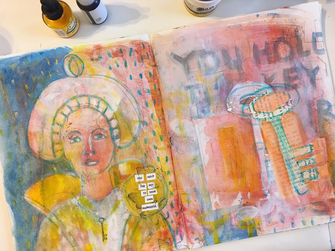 A tiny bit of collage can add a depth…a story…