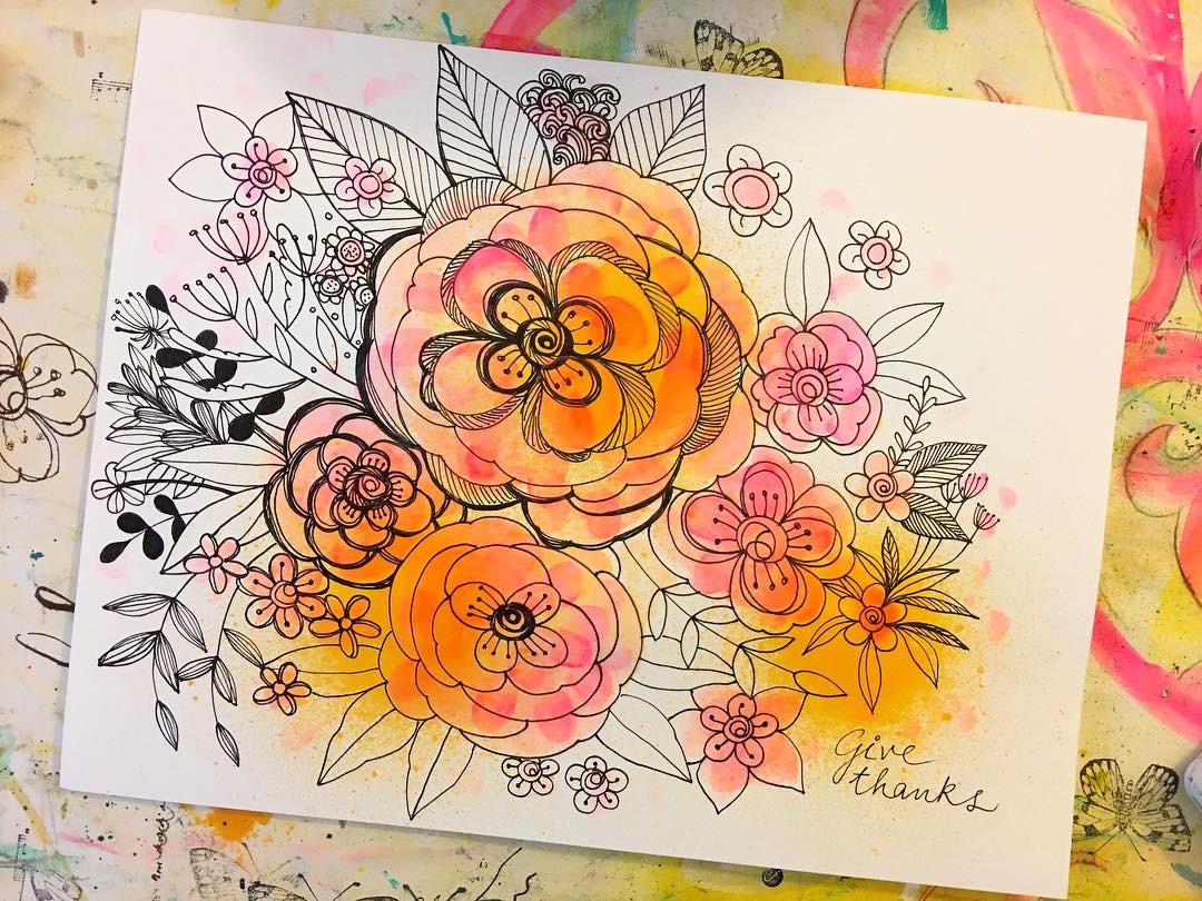 A touch of Neon pink and it’s done!