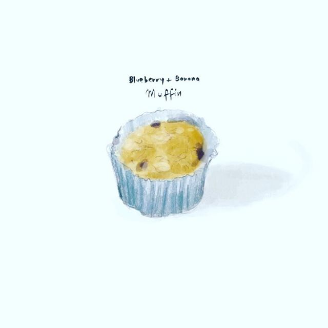 Blueberry + Banana Muffin