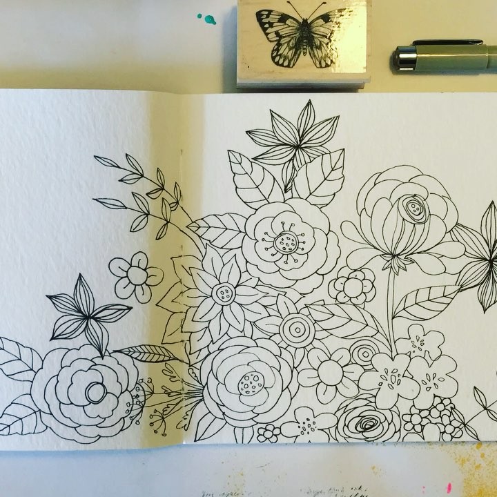 Combining my love for flowers and stamps :) I often end up using only the neon pink, ocean breeze and pure sunshine!!
