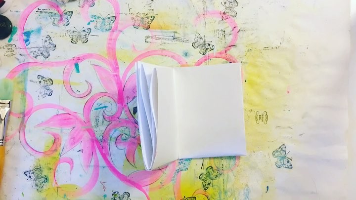 Creating a tiny art journal today...yet again!