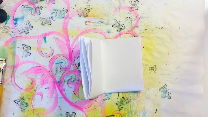 Creating a tiny art journal today…yet again!