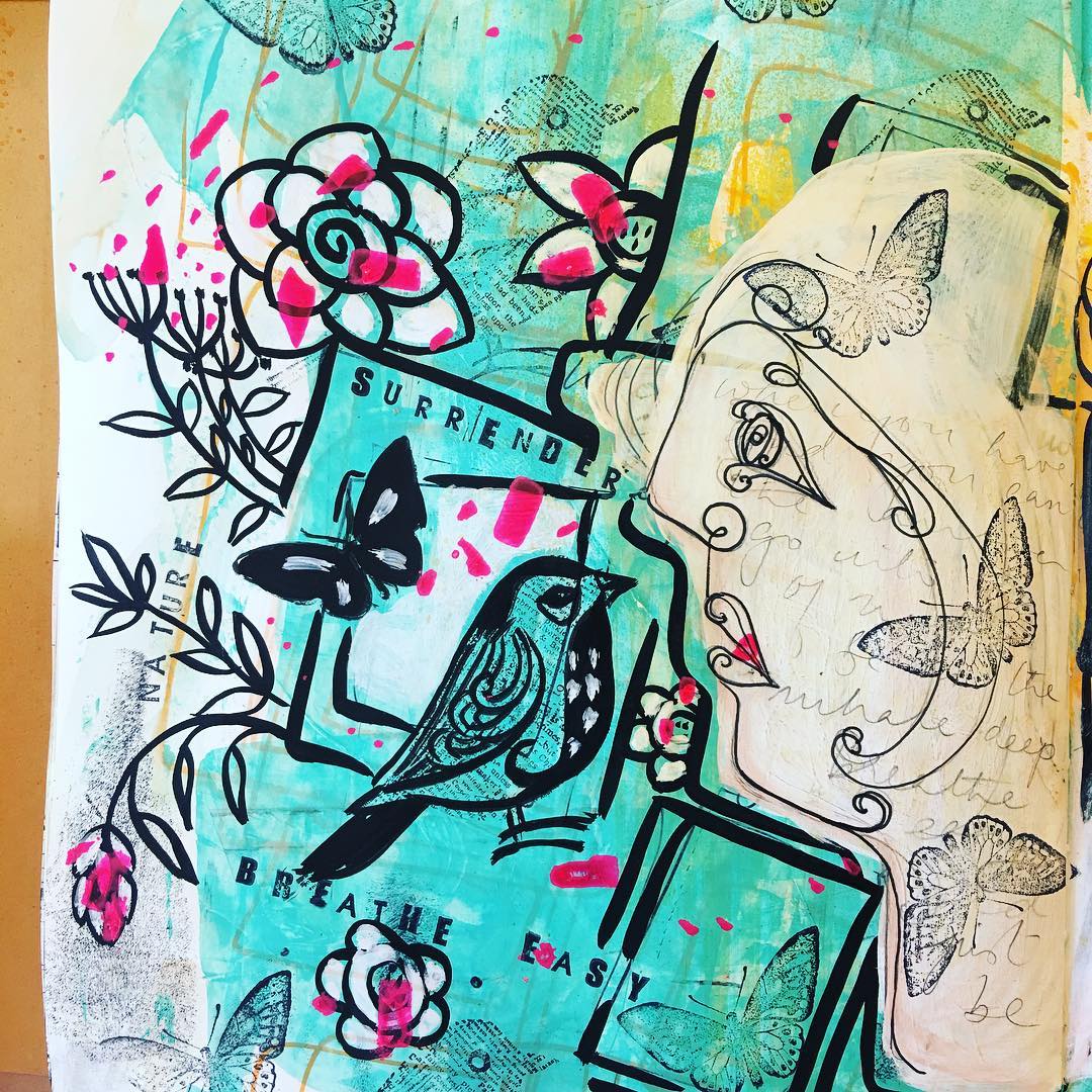 Daily Art Journaling ~ Day 147 Breathe Easy