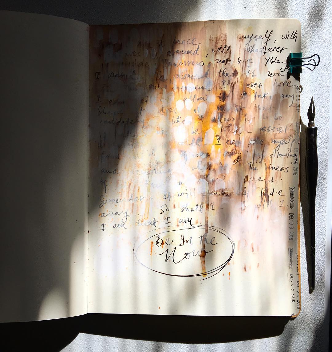 Daily Art Journaling ~ Day 166 Loving the beautiful playful sunshine today!