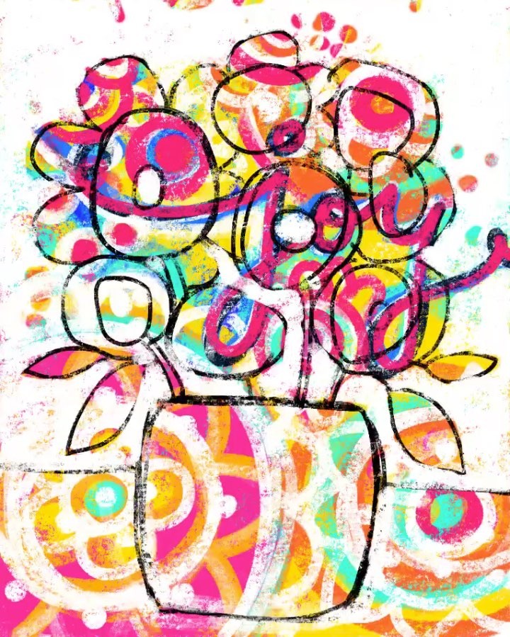 Daily Art Journaling ~ Day 171 Wishing you all a whole lot of Joy!!