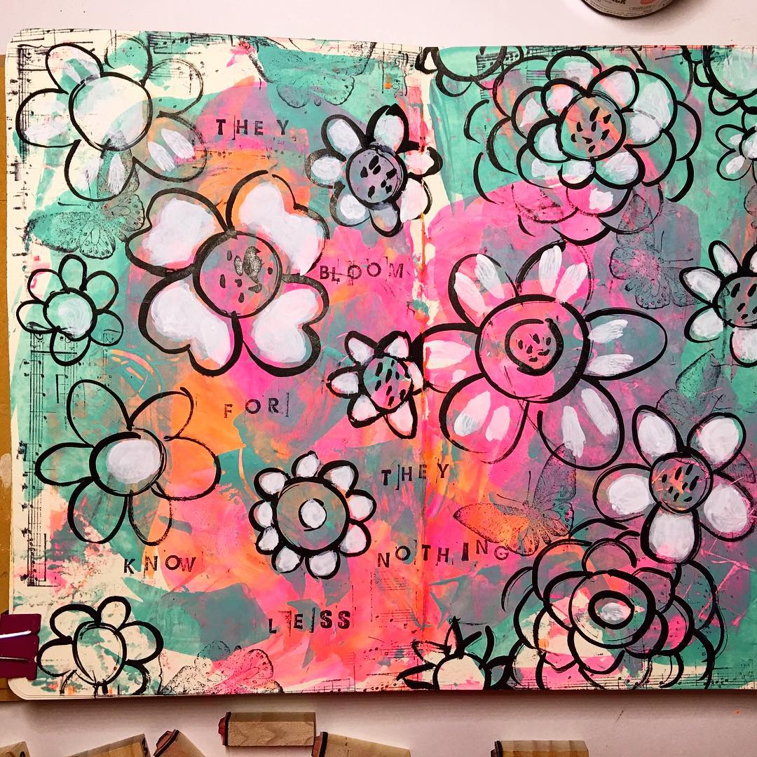 Daily Art Journaling ~ Day 187
They bloom for they know nothing less