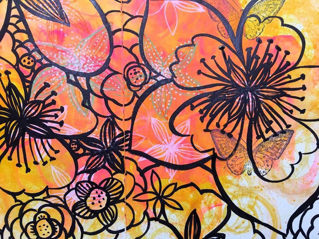 Daily Art Journaling ~ Day 189 Pattern play