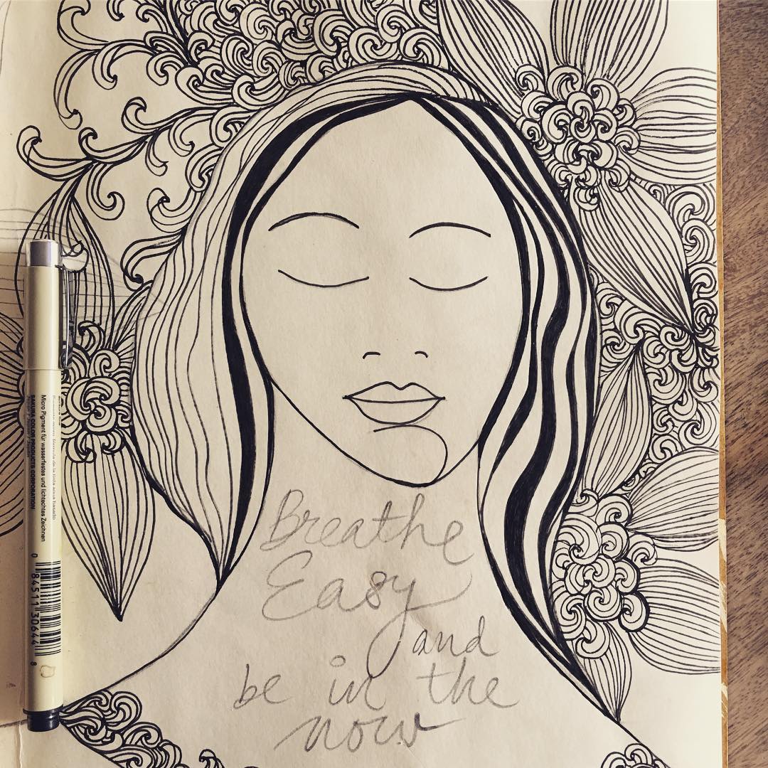 Daily Art Journaling ~ Day 198 Breathe Easy