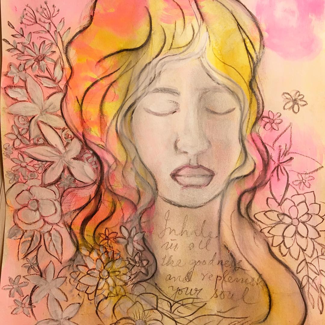Daily Art Journaling ~ Day 225 Inhale…