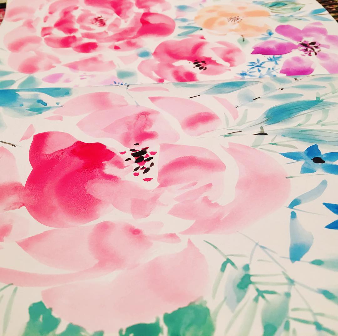 Daily Art Journaling ~ Day 259 More blooms!