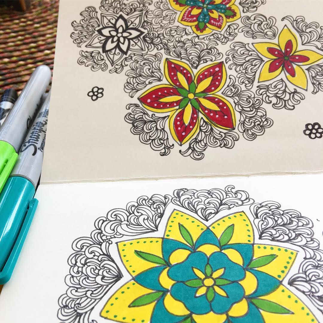 Daily art Journaling ~ Day 283 Took out my sharpies after a long time…