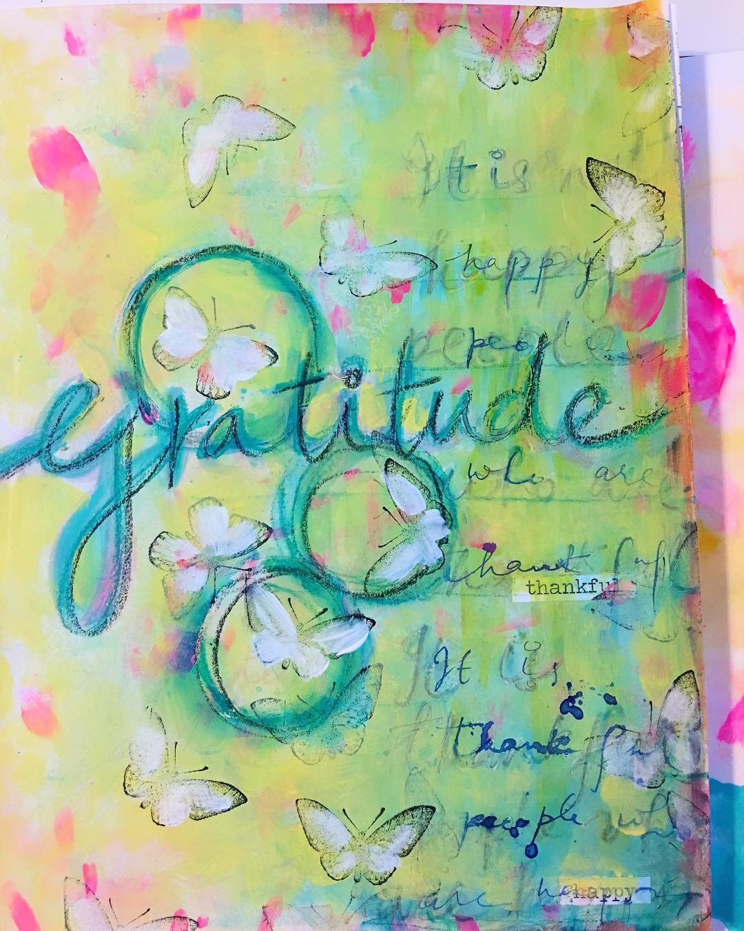 Daily Art Journaling ~ Day 296

It is not happy people who are thankful. It is thankful people who are happy!