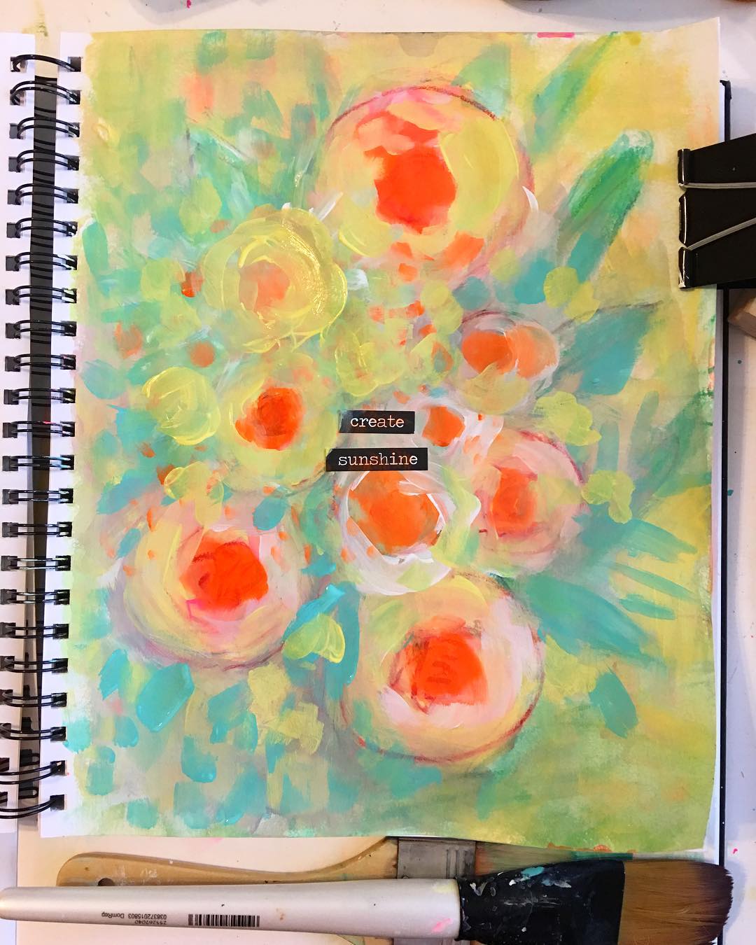 Daily art Journaling ~ Day 297 create sunshine