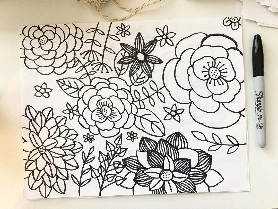 Daily Art Journaling ~ Day 319 Doodles on my desk today…