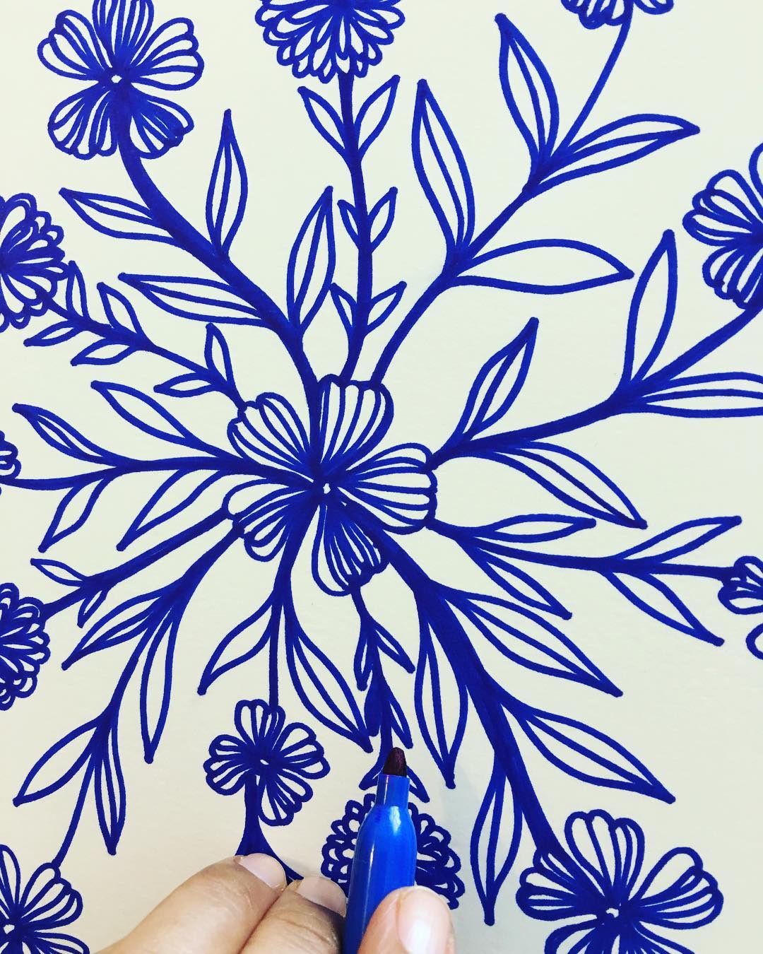 Daily Art Journaling ~ Day 336 Haven’t used my sharpies for a long time! It was refreshing to!!