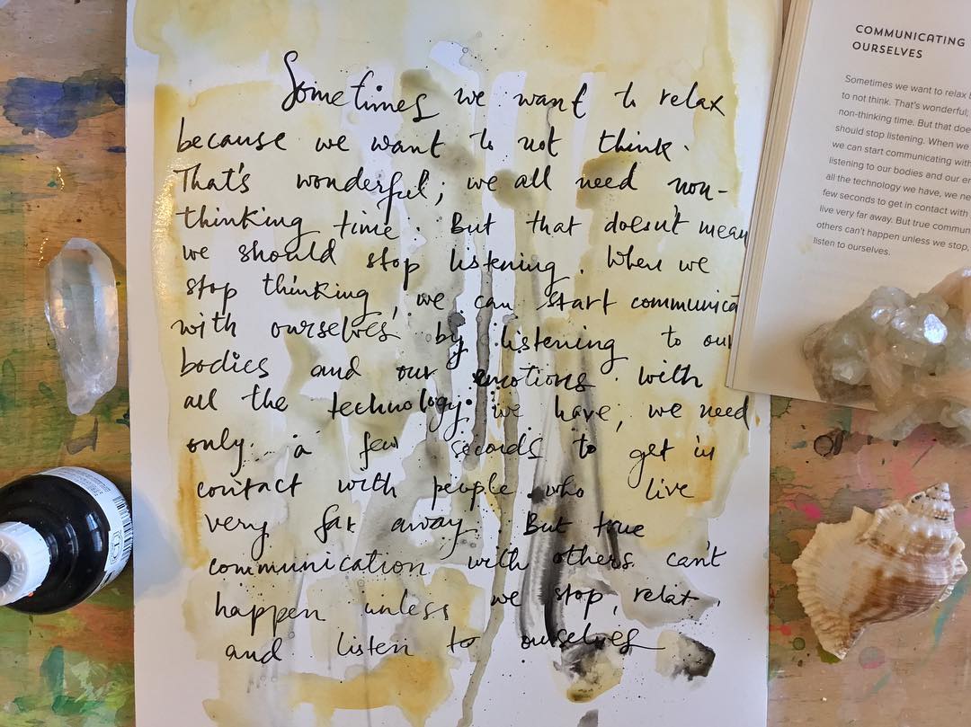 Daily Art Journaling ~ Day 345 Some more notes from the book How To Relax by Thich Nhat Hahn! @thichnhathanhsangha