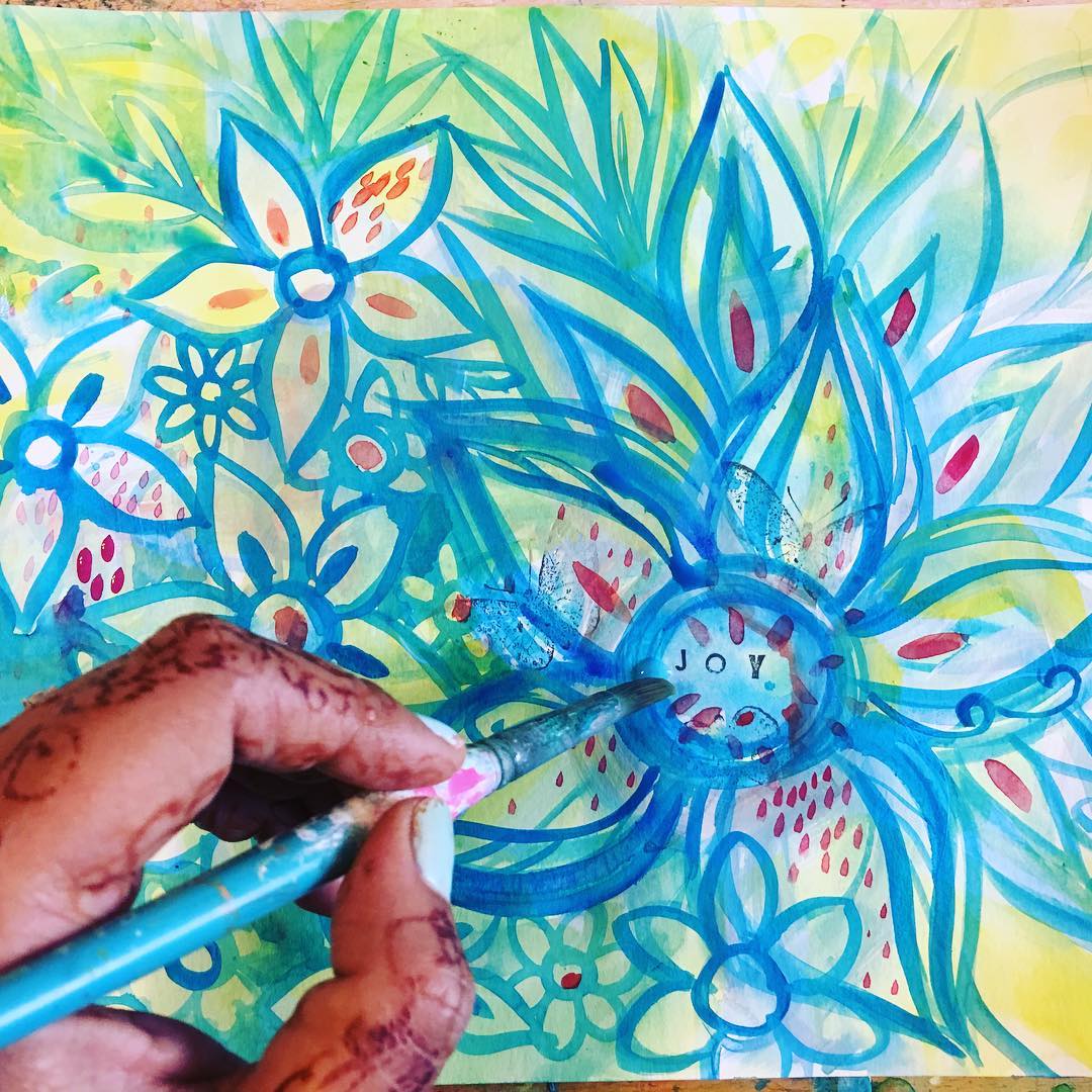 Daily Art Journaling ~ Day 352 Joy