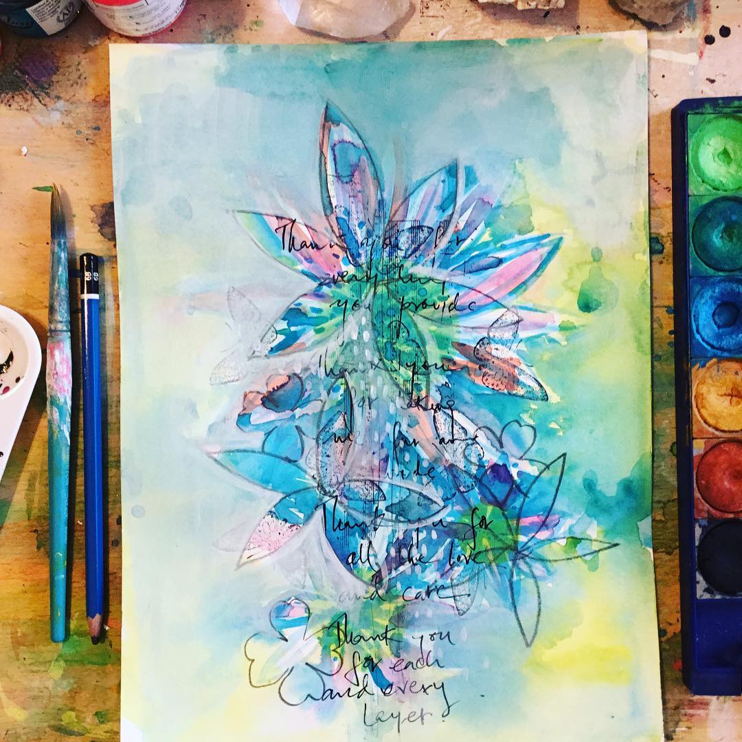 Daily Art Journaling ~ Day 356 Be grateful! What are you grateful for today?