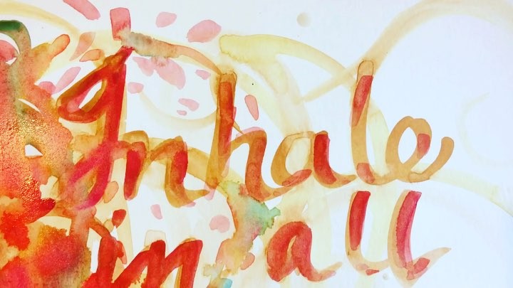 Daily Art Journaling ~ Day 359 Inhale in all the goodness…