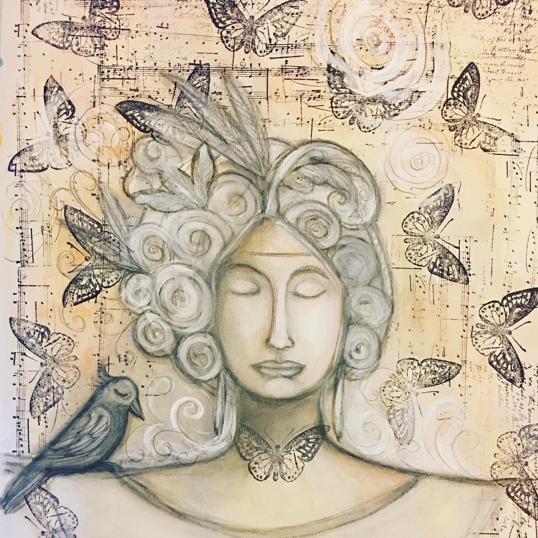 Daily Art Journaling ~ Day 58 Turning in