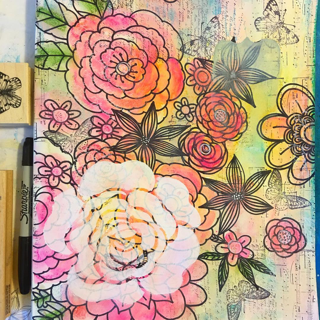 Daily Art Journaling ~ Day 62
...And they bloom to the fullest
