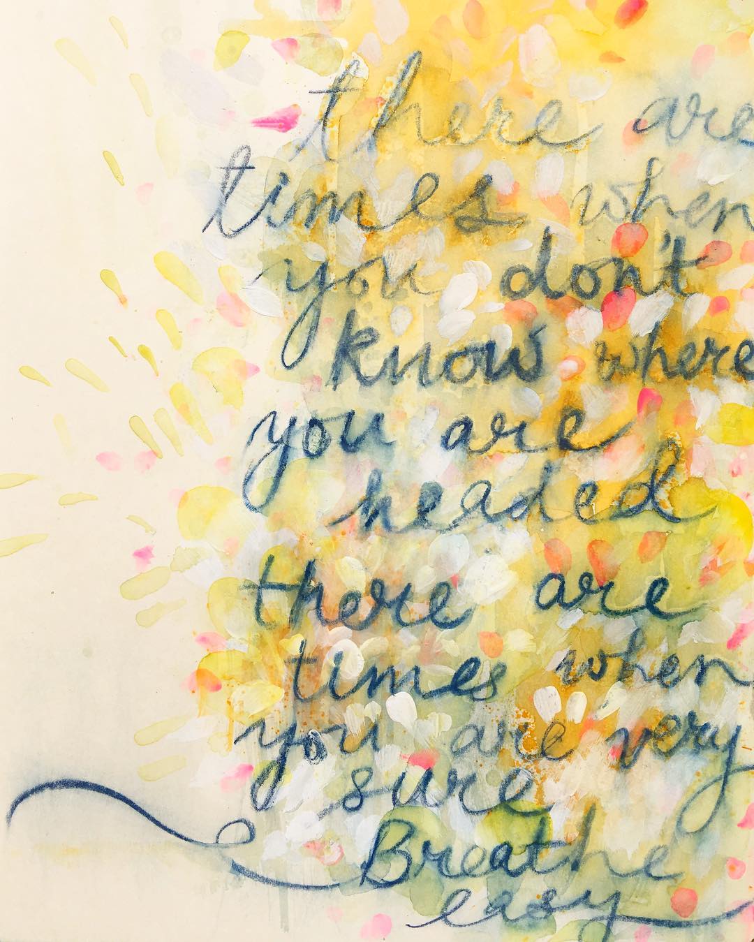 Daily Art Journaling ~ Day 68 Breathe easy…