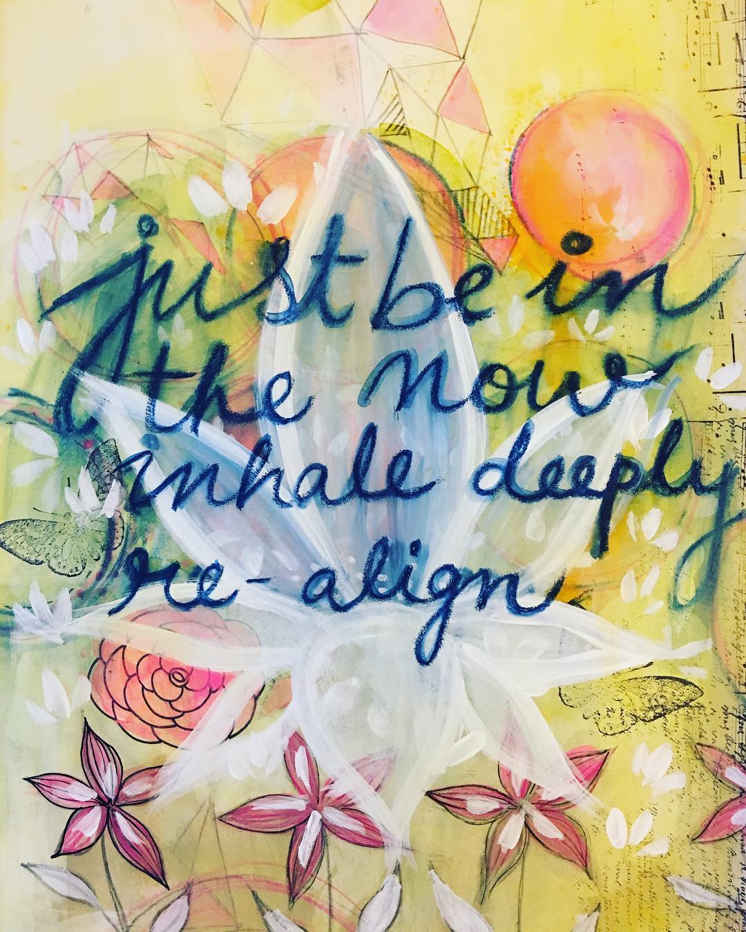 Daily Art Journaling ~ Day 70 Re-align