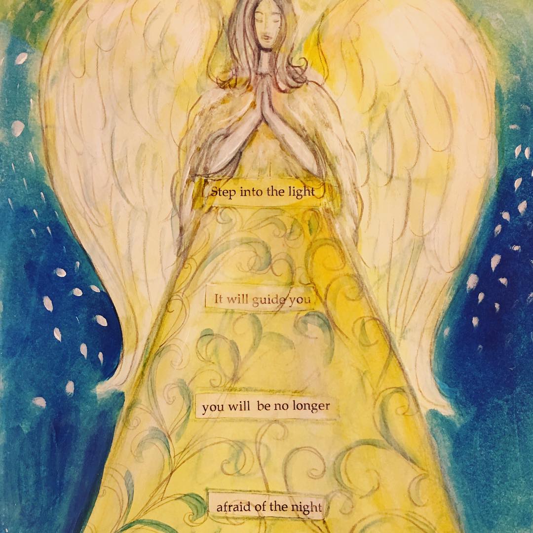 Daily Art Journaling ~ Day 72 Step into the light