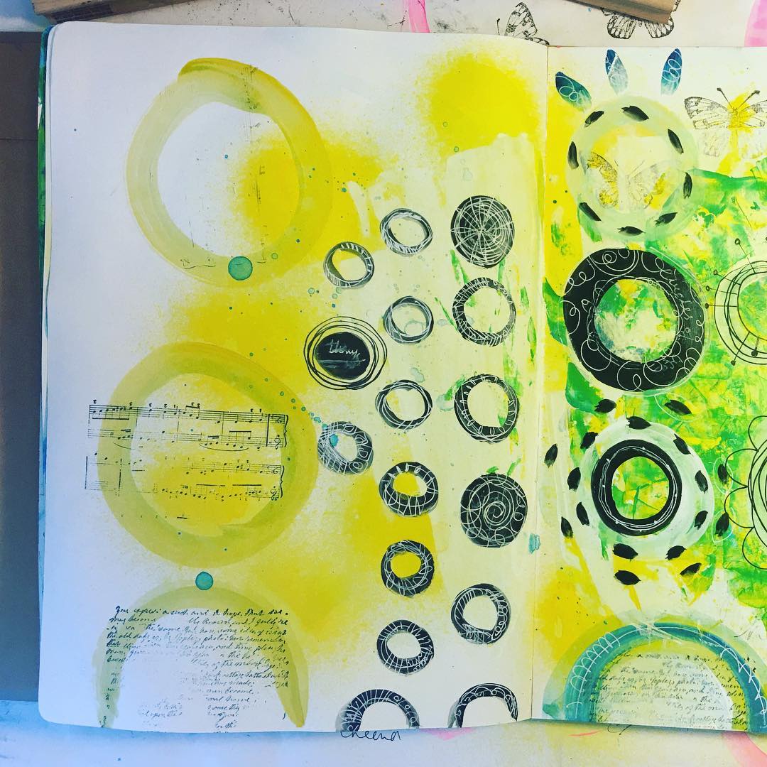 Daily Art Journaling ~ Day 82 Pattern play