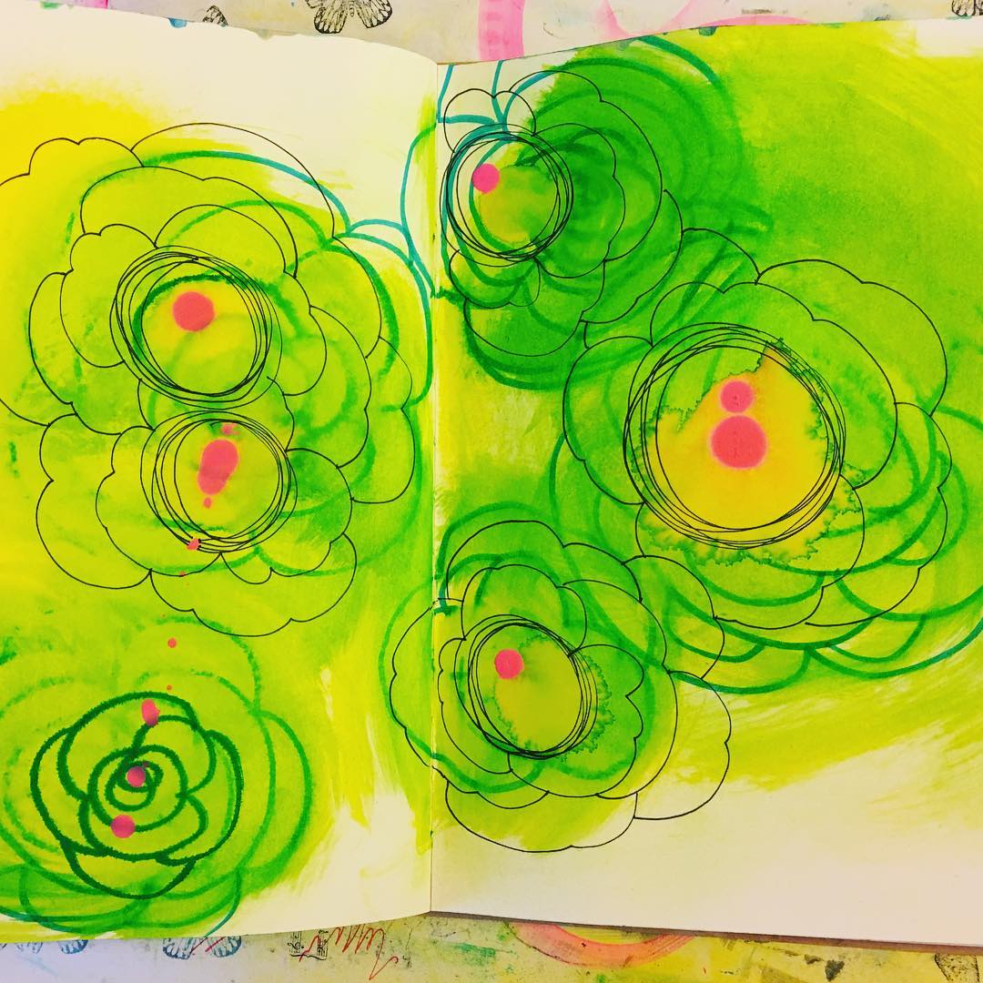Daily Art Journaling ~ Day 95
Color splash!