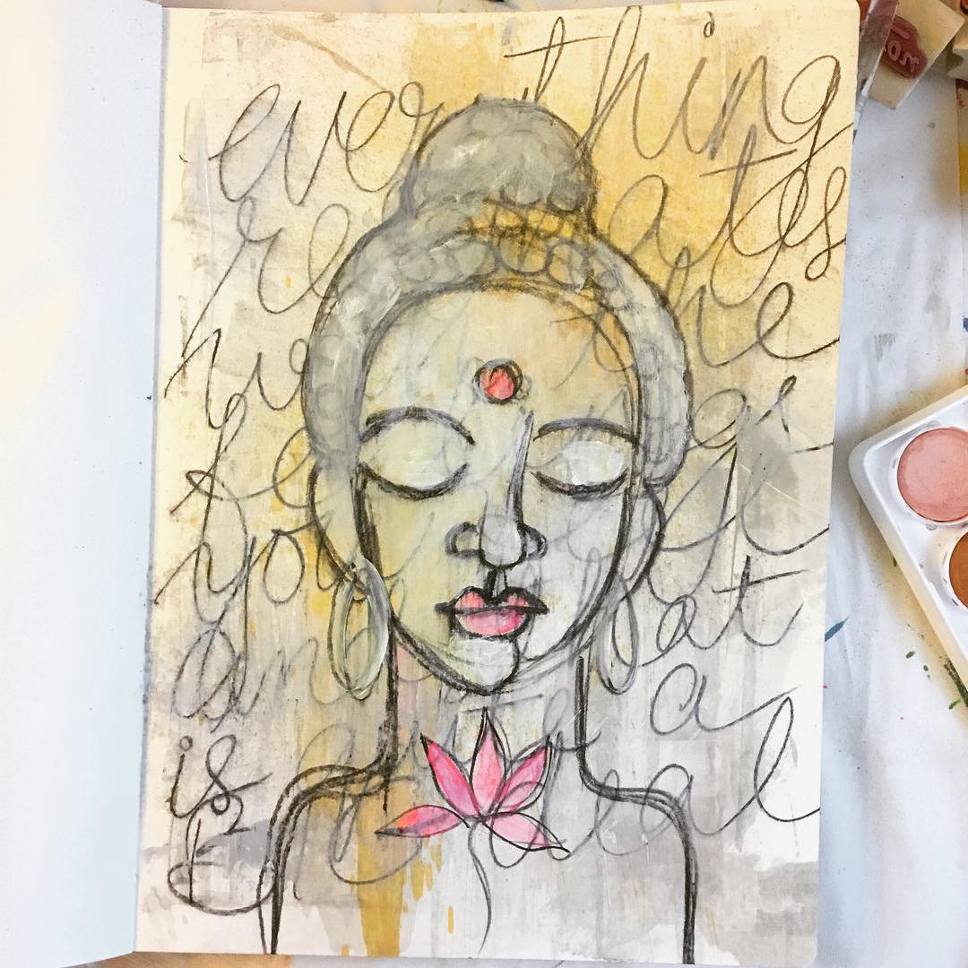 Everything resonates with the feelings you feel…and that is quite a BIG deal… Daily Art Journal Day2