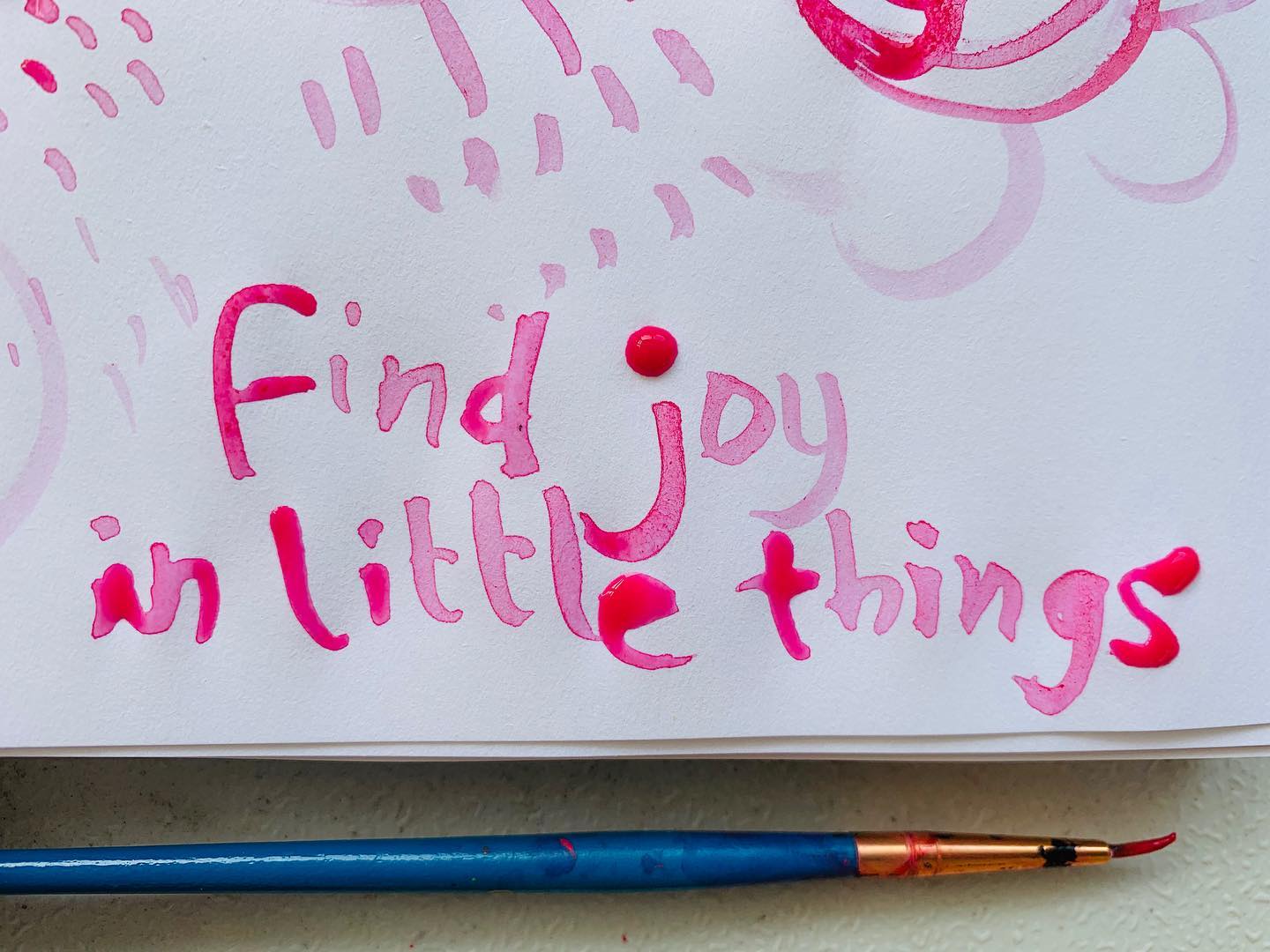 Find joy in little things...