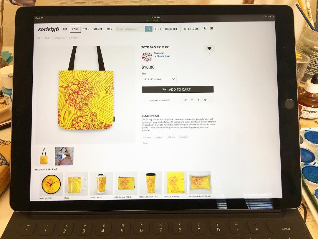 freshest newest designs on my society6! Can't wait for spring...