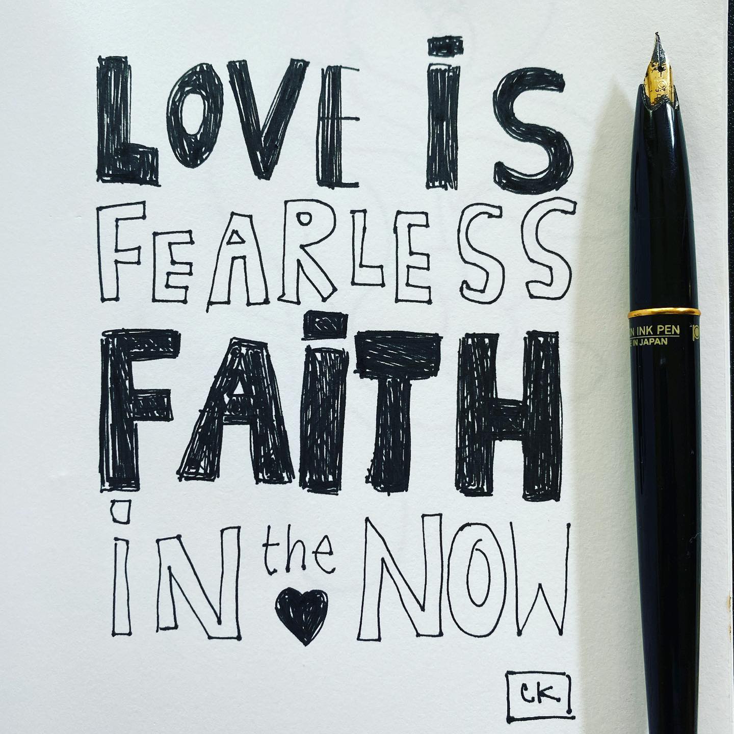 If fear and doubt are the absence of faith, love and trust are fearless faith in the now. Undeterred and fearless.

 @eckharttolle @goodlifeproject