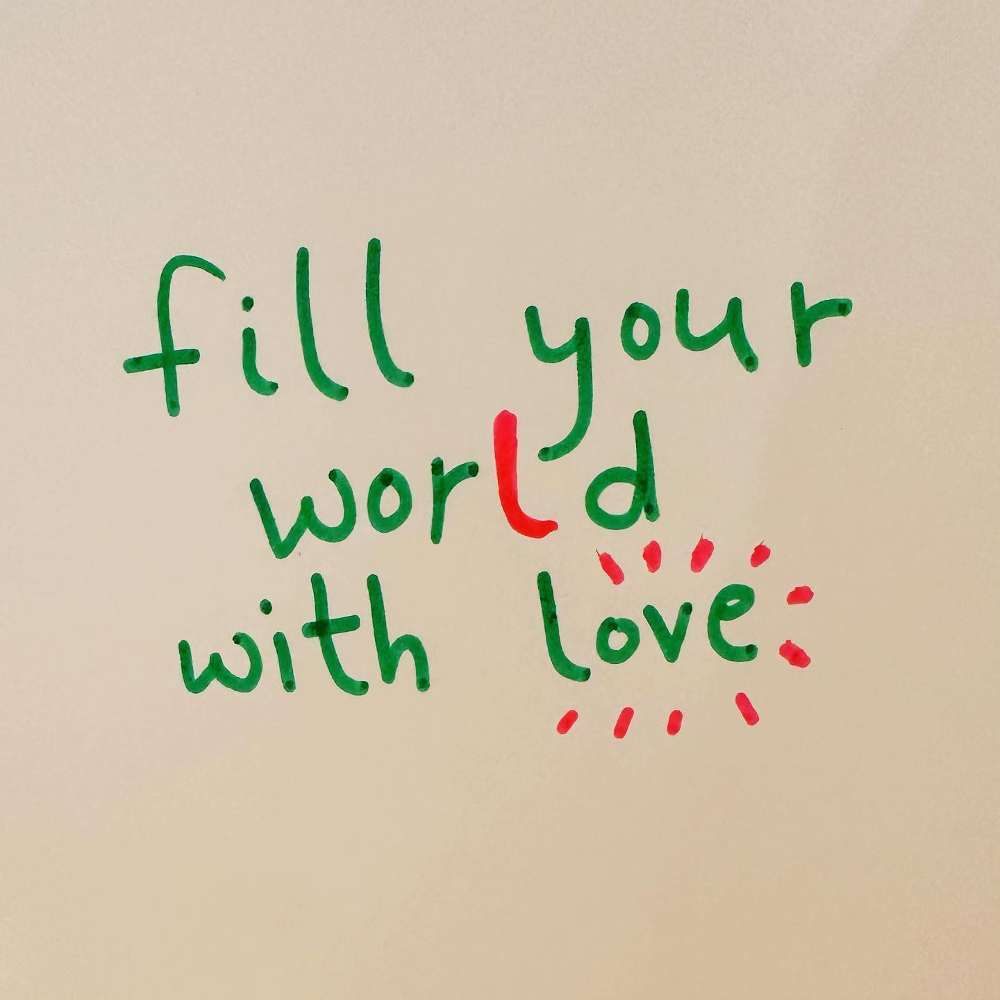 If you want to create a world that you’ll love, fill your word with love, fill it with kindness, fill it with care. Change the word, the inner and the outer. Change the world, the inner and the outer.
@goodlifeproject