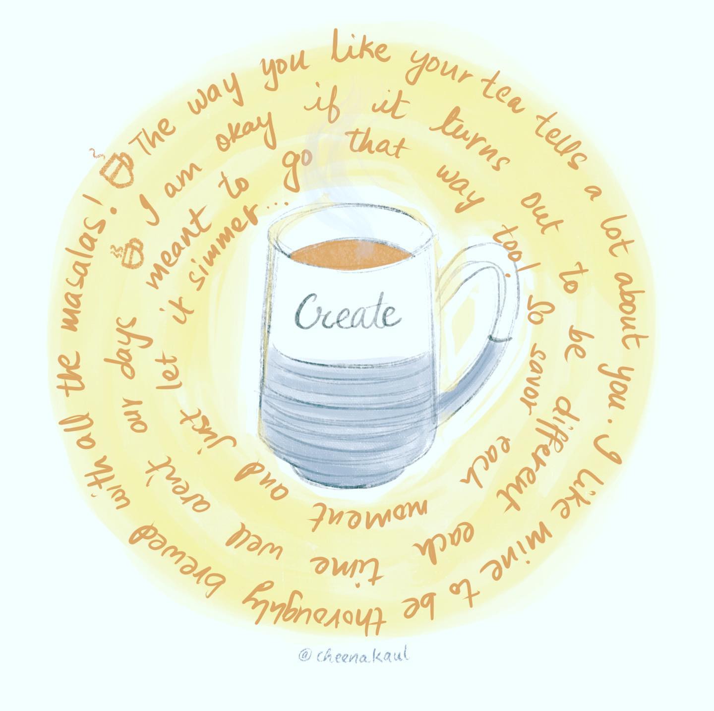 Just realized I hold my cup with the right hand even though I am left handed...well is it because I am sketching with the left! Not sure! Little things do go unnoticed sometimes but I guess when we draw we observe and learn to notice...