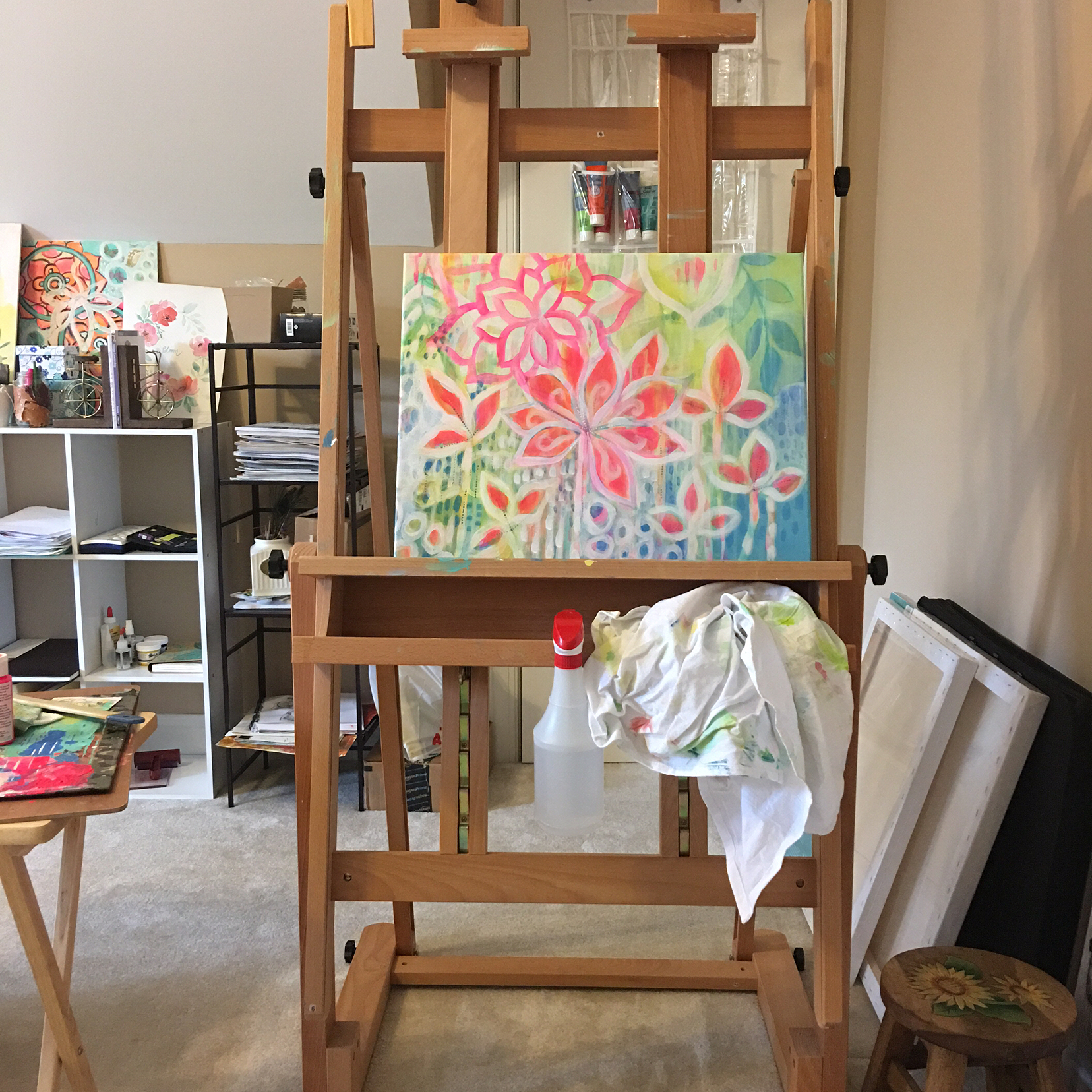 On the easel today…