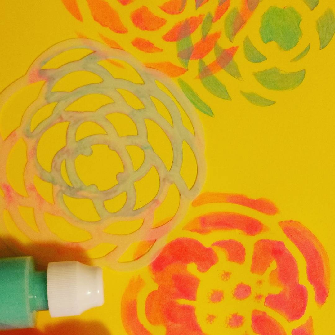 Onto some stenciling today!! It’s a breeze with my cameo!!