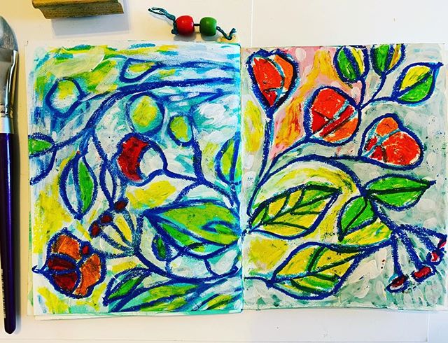 Pastel play… #pastelplay #oilpastels #watersolubleoilpastels