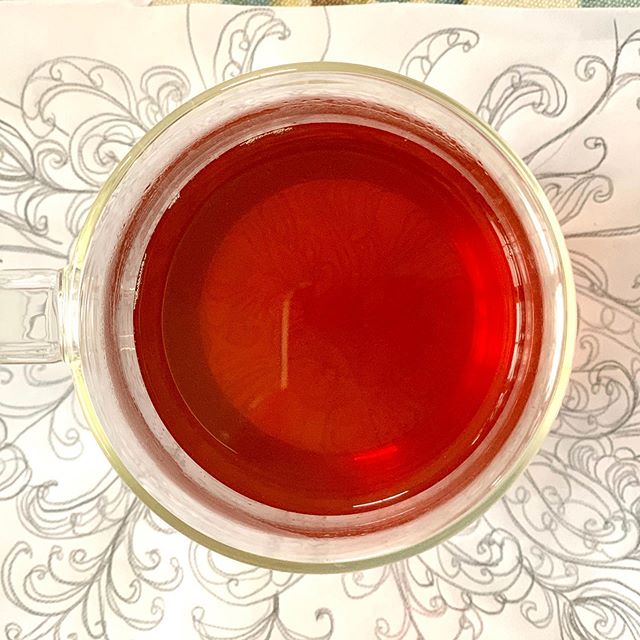 Quiet a few mindful moments are spent mindlessly doodling while sipping a cup of hot tea…