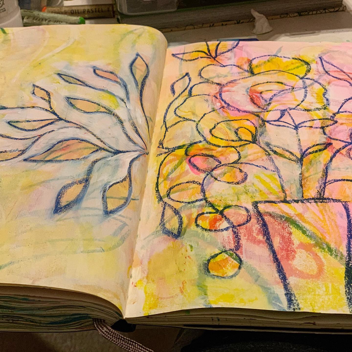 Some more floral doodles for today...