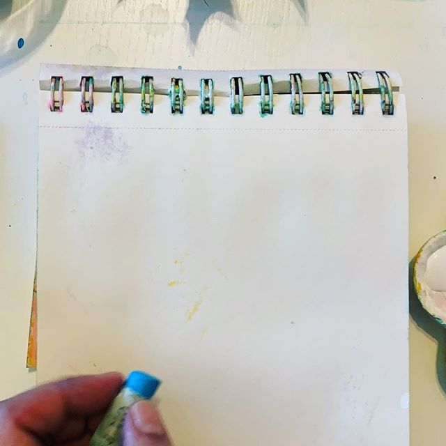 Tea time doodles always give me a moment to practice being here, now. Glad I didn’t dip the brush in my tea!
