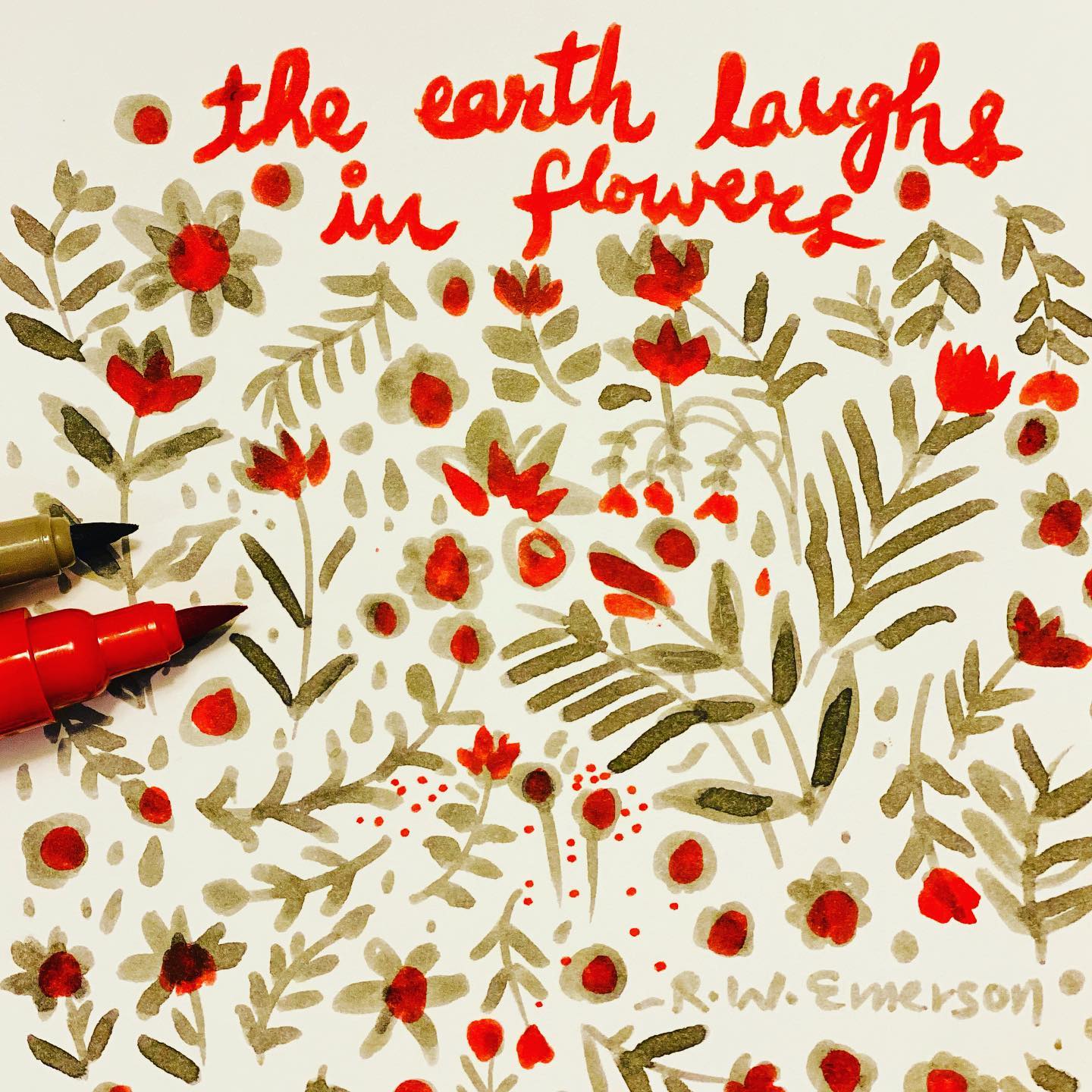The earth laughs in flowers
~ R.W. Emerson