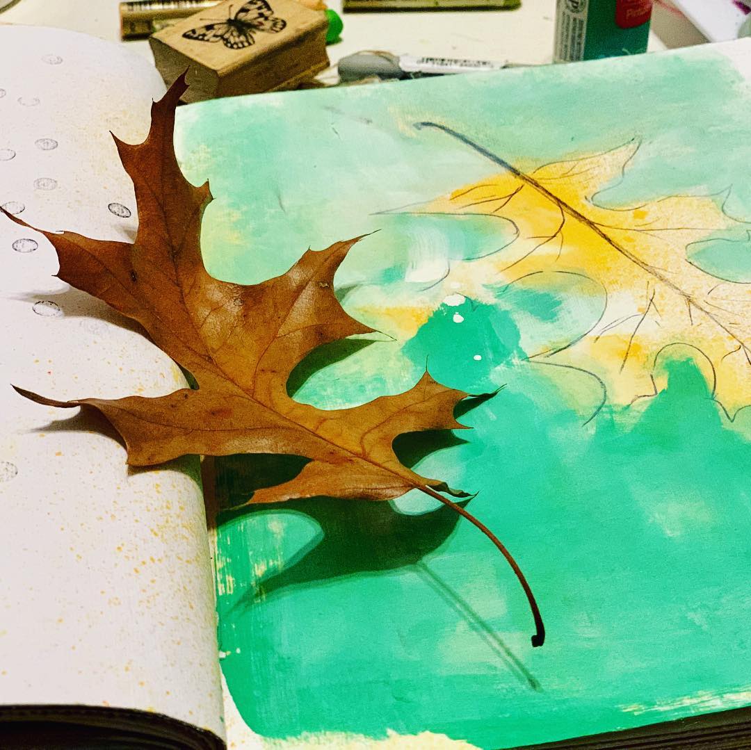 There are leaves all over, all shades of yellows and browns, the crisp sound under my footsteps as I walk over them…a constant reminder of the impermanence of everything nature made…constantly transitioning…constantly evolving.