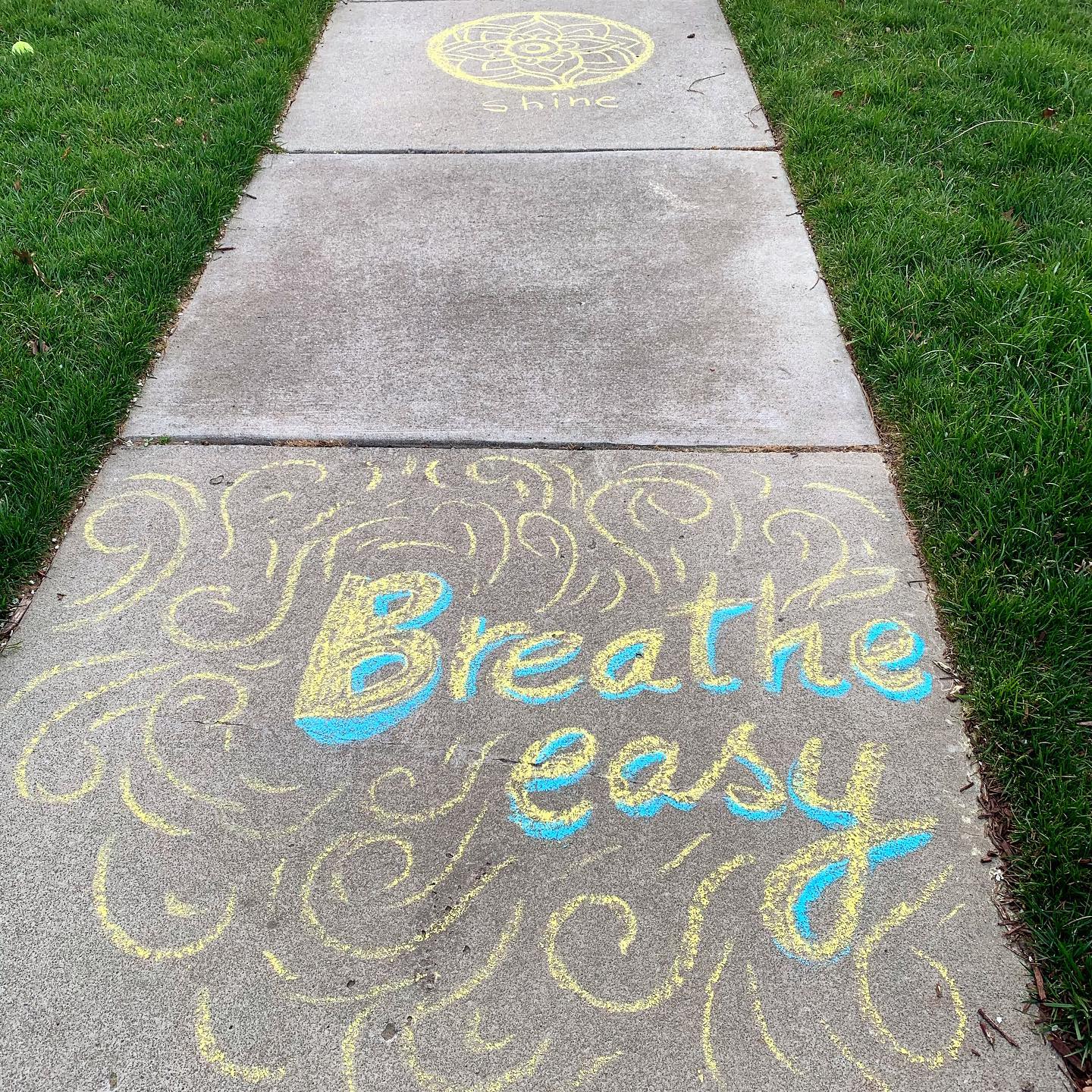 Time to take out those chalks and write something positive on your sidewalks! What say?