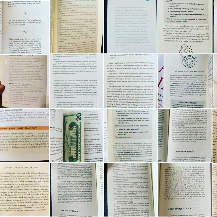 Today is the final day of my 30 days of randomness challenge!

Exactly a month ago, I decided to randomly open a random book to a random page. I am not really sure what I was thinking, but looking back at it now, I feel I was a little ‘done’ with all the routine. I was done with the ‘sameness’ of all the days in the week and the weeks after weeks. I guess they call it boredom, but I don’t quite like the word.

I’ve been collecting a whole lot of books over the years. Some purchased on impulse and some thanks to the amazing one-click feature. Only when I see the long list of past orders, I realize I’ve been clicking way too much.

Having run out of space in bookshelves downloading to kindle made sense. The books have been piling up in every nook and cranny of my household. Looks like they’ve been spewing this idea into trapping me into reading.

Nevertheless, I’ve thoroughly enjoyed each instance of this randomness. There were days when I flipped through more pages, and there were days when I didn’t at all. I’ve learned to forgive myself and let it be. Day two got me excited. The book opened to a page that talked all about randomness. What a co-incidence!

Found twenty dollars tucked in one, found a whole lot of wisdom in most. Most of all, I re-kindled my love for reading and learned to look forward to all the randomness that comes my way each day.