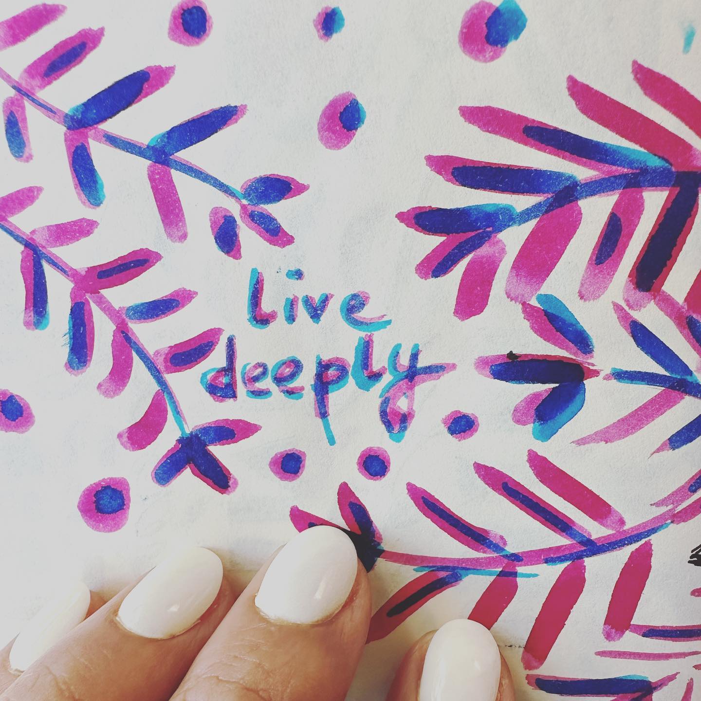What does it mean to live deeply? Does it mean to live it fully, with intent and awareness?